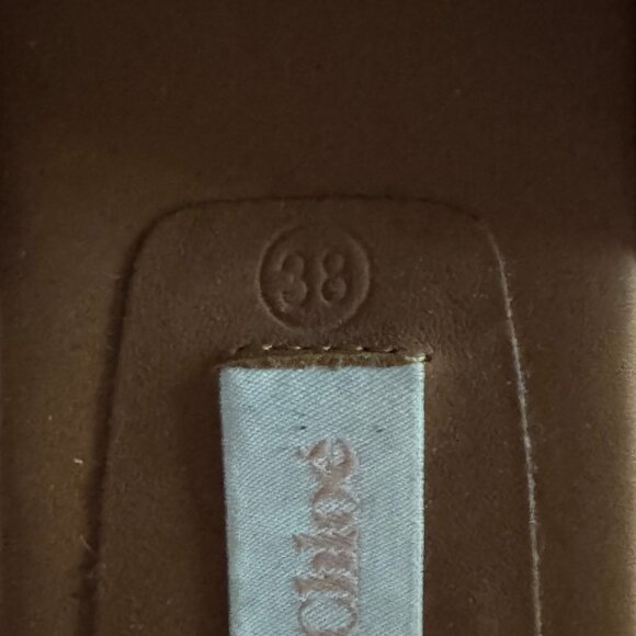 See By Chloe Dania Leather Cork Wedge Platform Sandals Pebble Gray Taupe - Picture 7 of 8